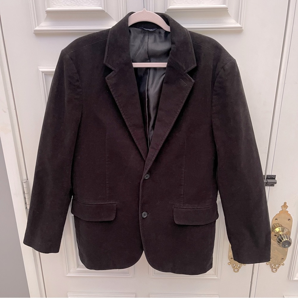 GAP - Black Velour/Velvet Blazer - Size MEDIUM